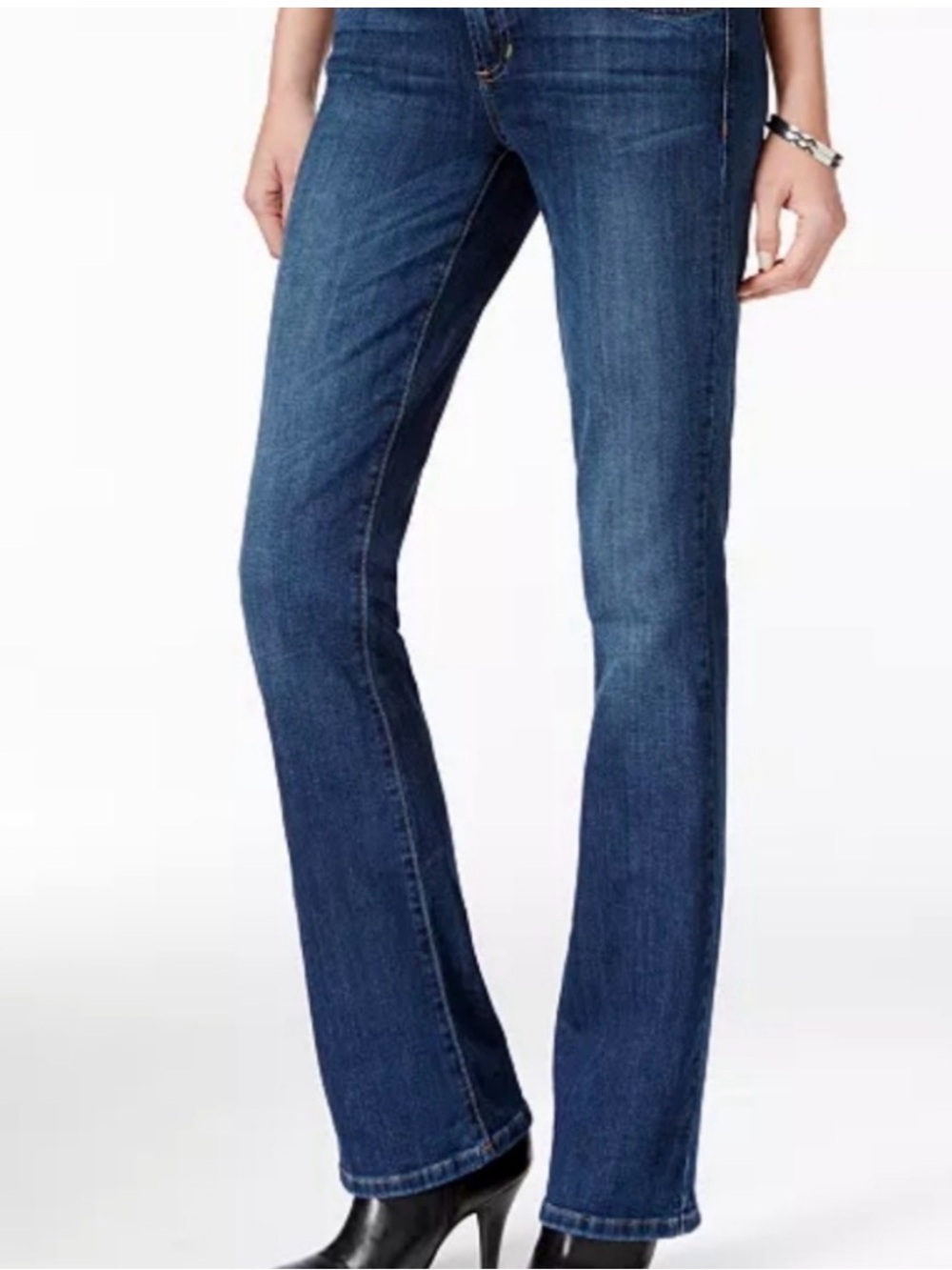 GUESS Brittney Flare Jeans Size 26 Dark Wash Stretch Low Rise Bootcut
